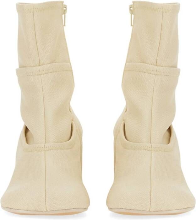 MM6 Maison Margiela Anatomische Biker Haklaarzen Beige Dames