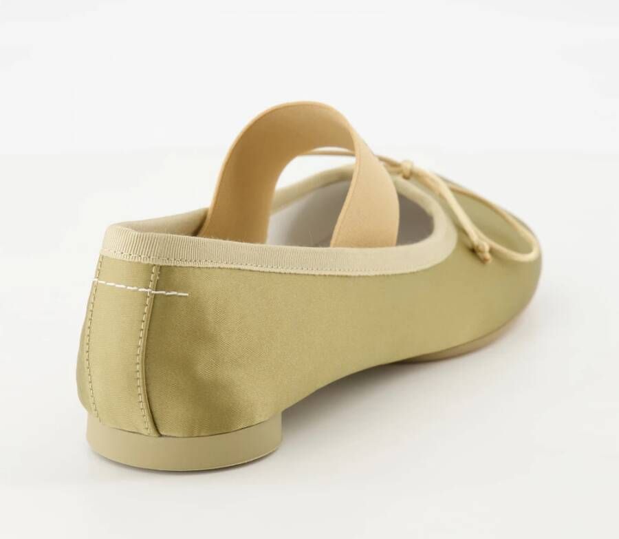 MM6 Maison Margiela Anatomische Groene Balletflats Lente-Zomer 2025 Green Dames