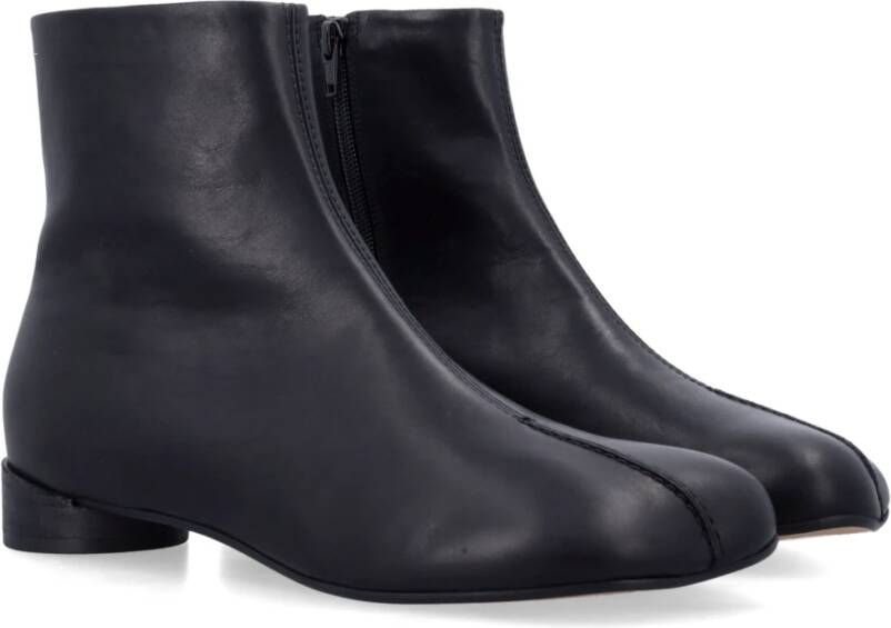 MM6 Maison Margiela Anatomische Platte Enkellaars Black Heren