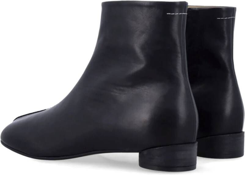 MM6 Maison Margiela Anatomische Platte Enkellaars Black Heren