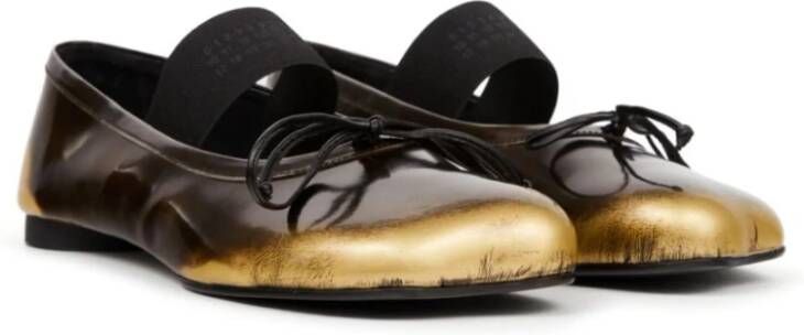 MM6 Maison Margiela Bruine Ballerina's met Boogdetail Brown Dames