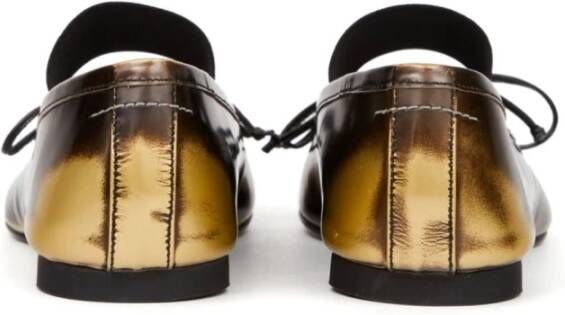 MM6 Maison Margiela Bruine Ballerina's met Boogdetail Brown Dames