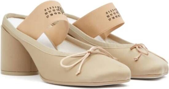 MM6 Maison Margiela Bruine sandalen met blokhak Beige Dames