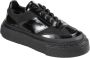 MM6 Maison Margiela Chunky Sneakers met Glanzende Leren Panelen Black Heren - Thumbnail 15