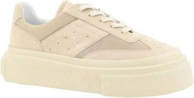 MM6 Maison Margiela Chunky Mesh Sneakers met Verhoogde Zool Beige Heren