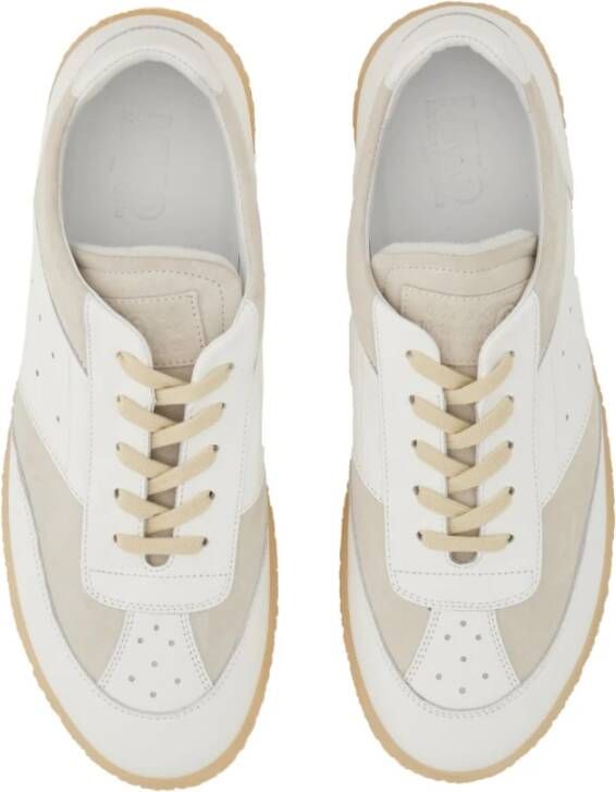 MM6 Maison Margiela Court Sneakers met 4 cm zool White Heren