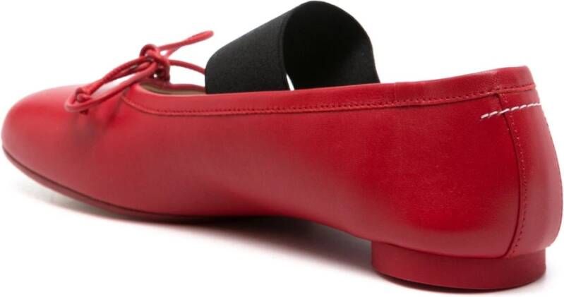 MM6 Maison Margiela Elegante Balletschoenen voor Dansers Red Dames