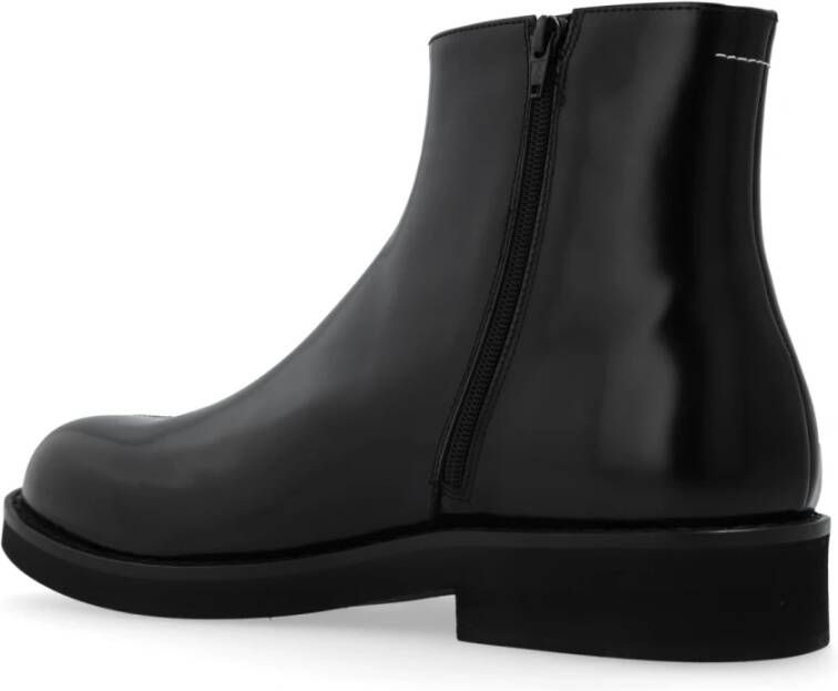 MM6 Maison Margiela Enkellaarzen 'Anatomic' Black Heren