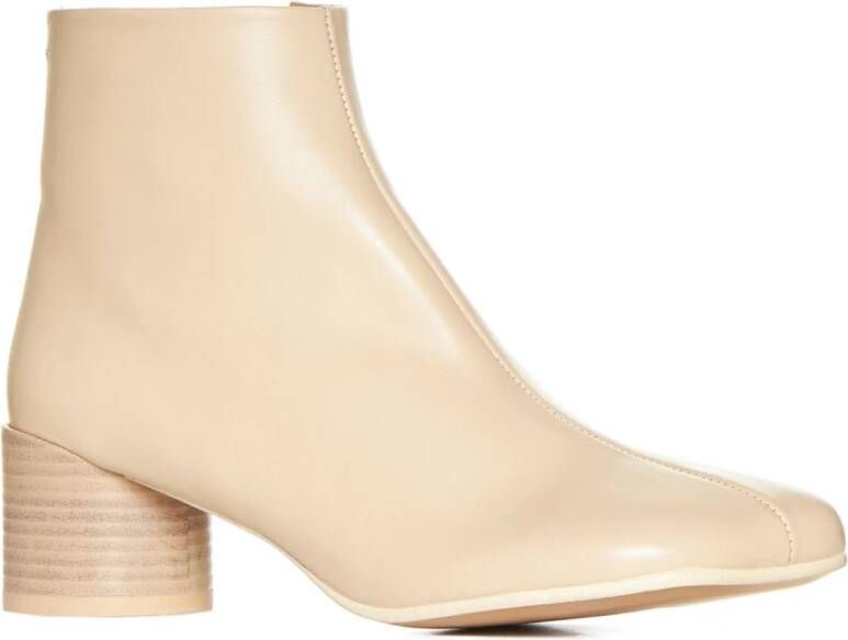 MM6 Maison Margiela Enkellaarzen Beige Dames