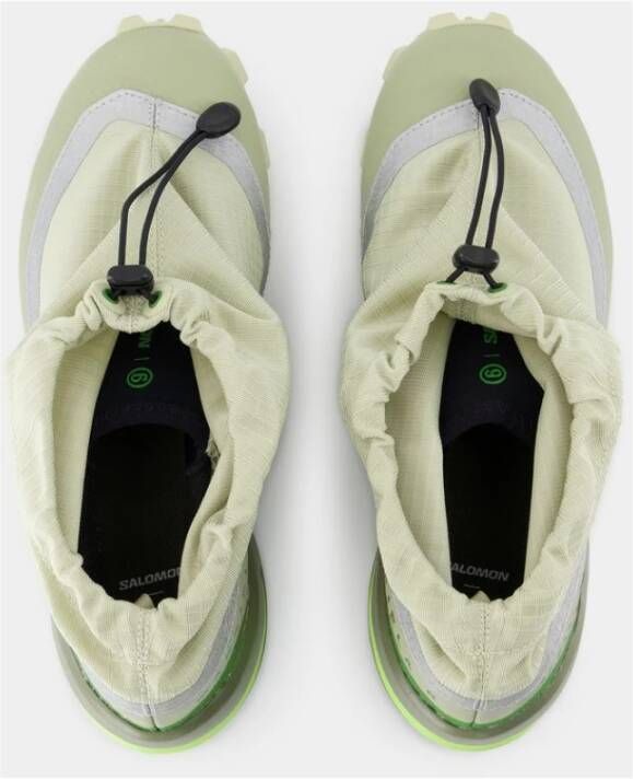 MM6 Maison Margiela Groene Lage Sneakers Synthetische Stijl Green Heren