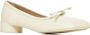 MM6 Maison Margiela Ivoor Leren Ballet Flats Beige Dames - Thumbnail 2