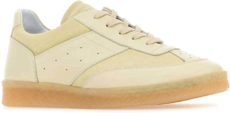 MM6 Maison Margiela Ivoor leren sneakers Beige Heren