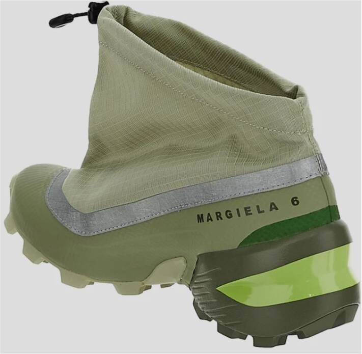 MM6 Maison Margiela Lage Cross Synthetische Stof Sneaker Green Dames