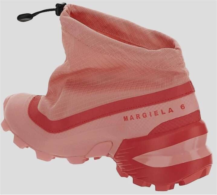 MM6 Maison Margiela Lage Cross Synthetische Stof Sneaker Pink Heren