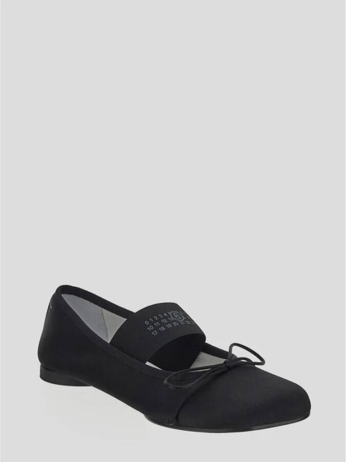 MM6 Maison Margiela Leren Ballerina Schoenen Black Dames