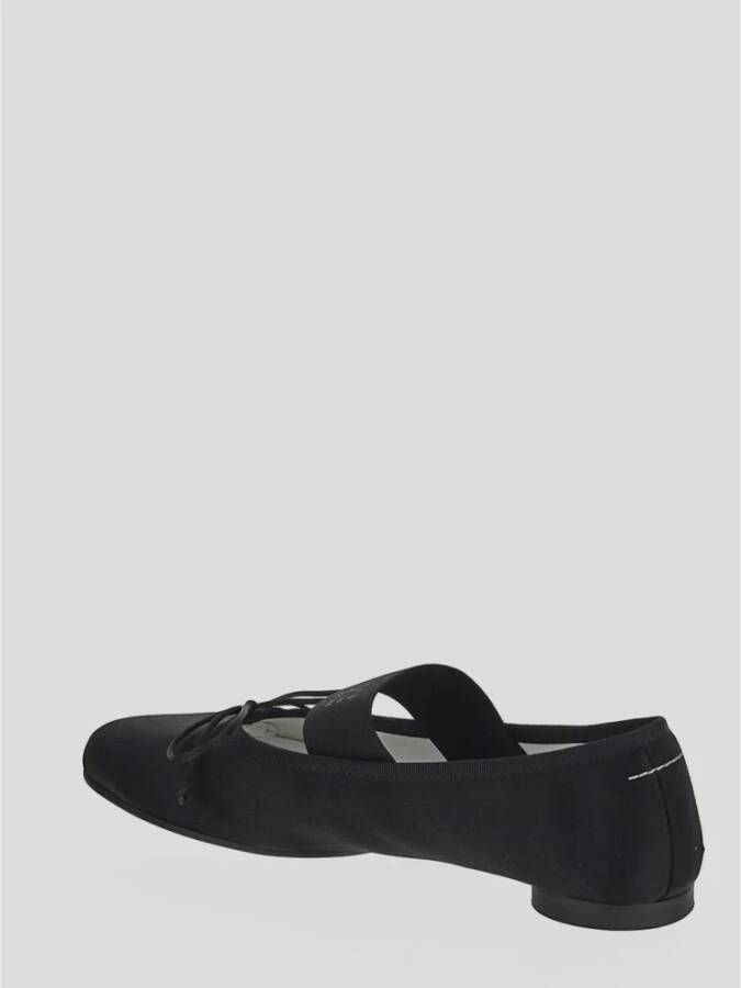 MM6 Maison Margiela Leren Ballerina Schoenen Black Dames