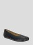 MM6 Maison Margiela Leren Ballerina Schoenen voor Vrouwen Black Dames - Thumbnail 1