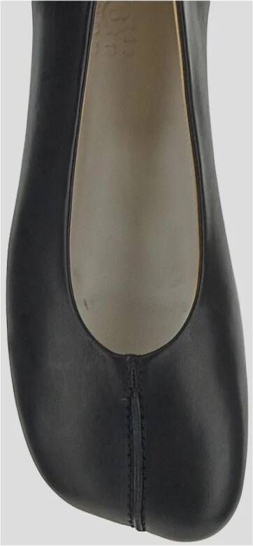 MM6 Maison Margiela Leren Ballerina Schoenen voor Vrouwen Black Dames