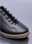 MM6 Maison Margiela Leren Court Sneakers Ronde Neus Vetersluiting Black Heren - Thumbnail 2