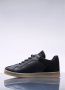 MM6 Maison Margiela Leren Court Sneakers Ronde Neus Vetersluiting Black Heren - Thumbnail 4