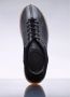 MM6 Maison Margiela Leren Court Sneakers Ronde Neus Vetersluiting Black Heren - Thumbnail 7