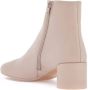 MM6 Maison Margiela Leren enkellaarsjes met cilinderhak Beige Dames - Thumbnail 3