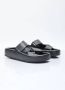 MM6 Maison Margiela Leren Plateau Sandalen Black Dames - Thumbnail 3