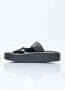 MM6 Maison Margiela Zwarte Synthetische Sandalen Amandel Teen Black Heren - Thumbnail 4