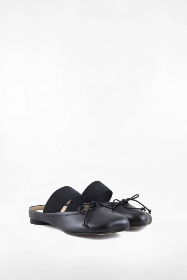 MM6 Maison Margiela Leren Sneakers met Leren Zool Black Dames