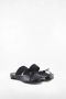 MM6 Maison Margiela Nappa Leren Strik Detail Platte Schoenen Black Dames - Thumbnail 11