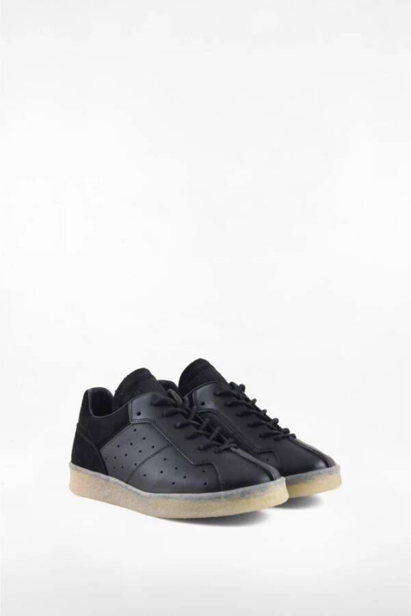 MM6 Maison Margiela Leren Sneakers met Rubberen Zool Black Dames