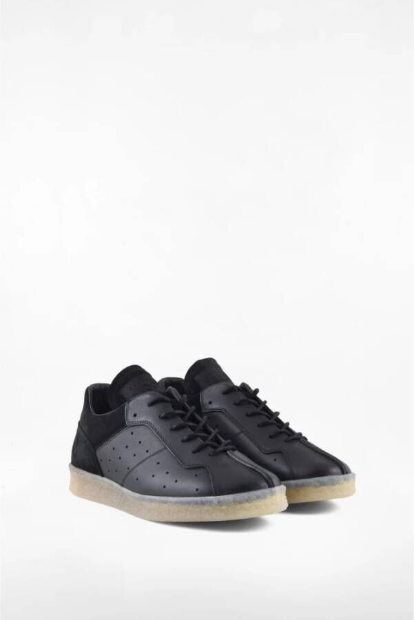 MM6 Maison Margiela Leren Sneakers met Rubberen Zool Black Heren