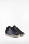 MM6 Maison Margiela Leren Court Sneakers Ronde Neus Vetersluiting Black Heren - Thumbnail 9