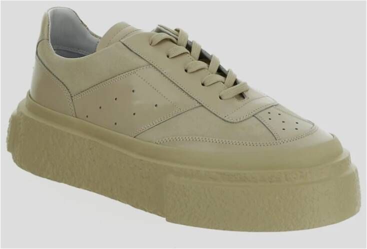 MM6 Maison Margiela Leren Sneakers voor Vrouwen Beige Heren