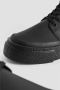 MM6 Maison Margiela Leren Veterschoenen Enkelhoogte Black Dames - Thumbnail 3