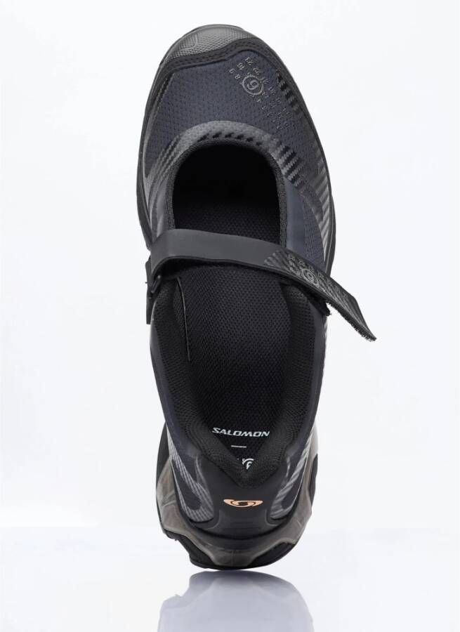 MM6 Maison Margiela Mary J Sneakers met Touch-Fastening Band Black Heren