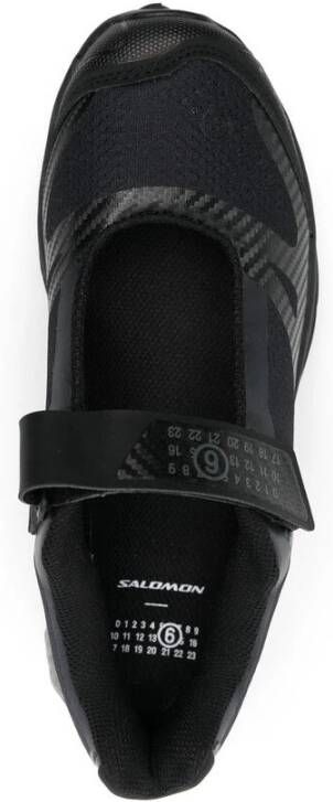 MM6 Maison Margiela Mesh Panel Sneakers met Logo Print Black Dames