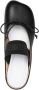 MM6 Maison Margiela Nappa Leren Strik Detail Platte Schoenen Black Dames - Thumbnail 7