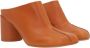 MM6 Maison Margiela Oranje leren muil sandalen Orange Dames - Thumbnail 2