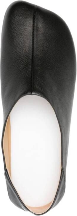 MM6 Maison Margiela Pebble Leather Loafers met Contrasterende Stiksels Black Heren