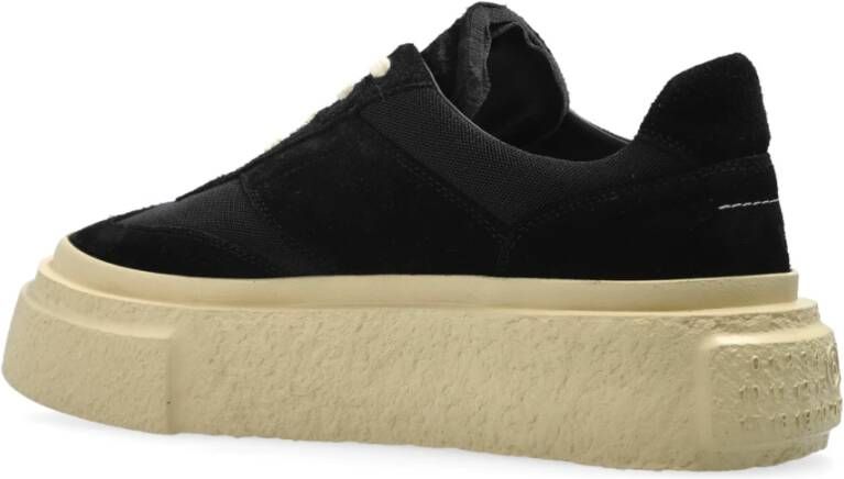 MM6 Maison Margiela Plateauschoenen met vetersluiting Black Heren