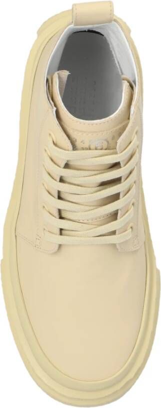 MM6 Maison Margiela Platform Enkellaarzen Beige Dames