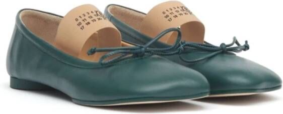 MM6 Maison Margiela Platte schoenen voor vrouwen Green Dames