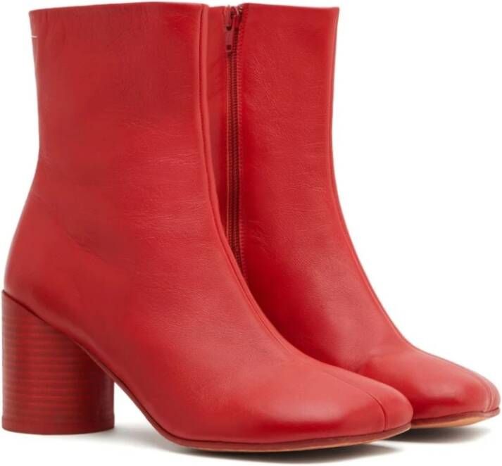 MM6 Maison Margiela Rode Laarzen voor Stijlvolle Look Red Dames