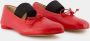 MM6 Maison Margiela Rode Leren Ballet Ballerina's Red Dames - Thumbnail 2