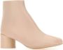 MM6 Maison Margiela Roze Leren Enkellaarzen 6cm Hak Pink Dames - Thumbnail 2