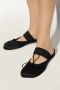 MM6 Maison Margiela Slippers met bedrukt logo Black Dames - Thumbnail 2