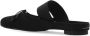 MM6 Maison Margiela Slippers met bedrukt logo Black Dames - Thumbnail 5