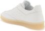 MM6 Maison Margiela Leren Court Sneakers met Geperforeerde Zijkanten White Dames - Thumbnail 3