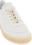 MM6 Maison Margiela Leren Court Sneakers met Geperforeerde Zijkanten White Dames - Thumbnail 5